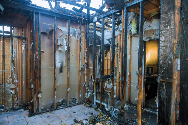 Professional Emergency Fire Cleanup technician working in Manahawkin, NJ